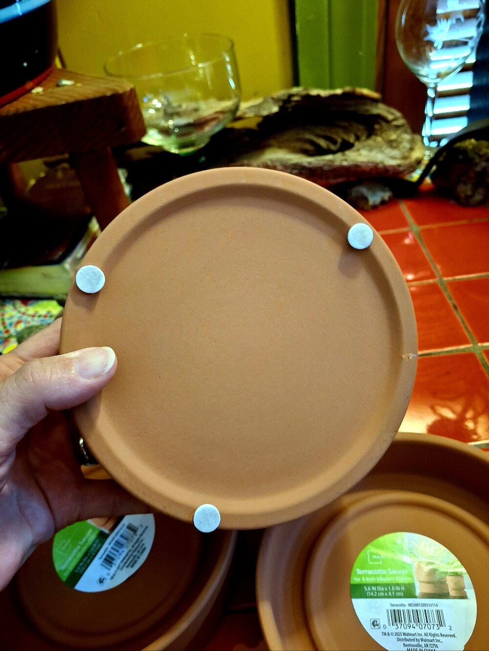 Terracotta Plant Saucers Deep Sides 5 NEW For 6" Planters 5.6in Dia X 1.6" H - Picture 4 of 7